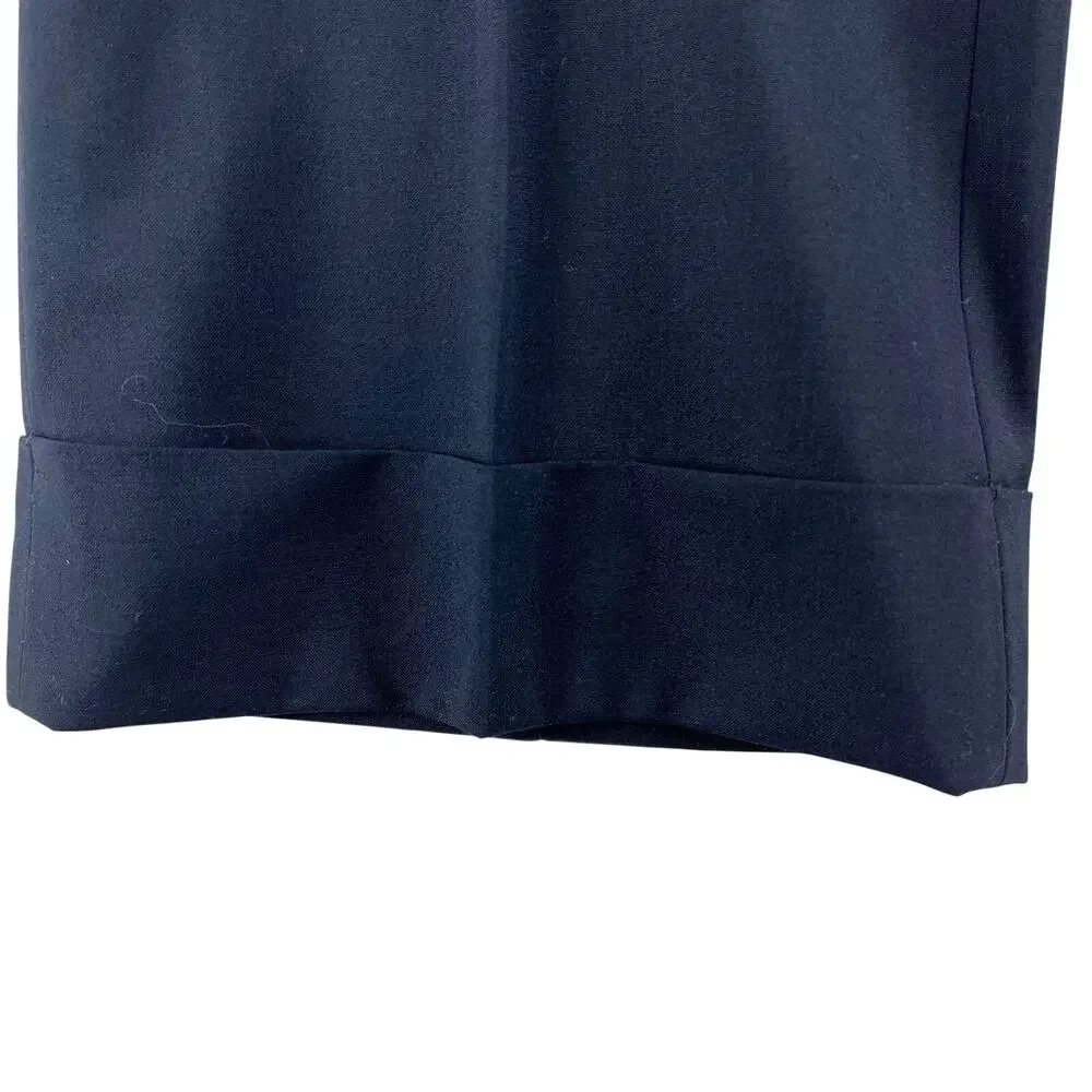 Tory Burch Navy Wide-Leg Trousers